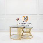 Meja Marmer Nesting Kombinasi Besi SJF-MM 04