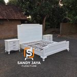 Dipan Tempat Tidur Minimalis Modern White Vintage SJF-TTDR 19 - Image 2