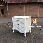 Dipan Tempat Tidur Minimalis Modern White Vintage SJF-TTDR 19 - Image 7