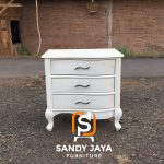 Dipan Tempat Tidur Minimalis Modern White Vintage SJF-TTDR 19 - Image 5