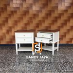 Nakas Minimalis Kombinasi Warna Duco Putih & Walnut SJF-NKS 07 - Image 3