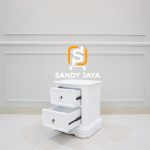 Nakas Modern Minimalis White Duco SJF-NKS 04 - Image 2