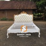 Tempat Tidur Klasik Mewah White & Gold SJF-TTDR 17 - Image 3