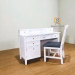 Meja Kerja Duco Putih Minimalis Custom Design SJF-MJKJ 03 - Image 2