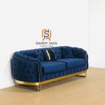 Sofa Chesterfield Lengkung Kaki Stainless Gold SJF-SOF 09 - Image 2