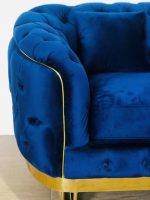 Sofa Chesterfield Lengkung Kaki Stainless Gold SJF-SOF 09 - Image 4