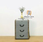 Nakas Koper Vintage 3 Drawes  SJF-NKS 013 - Image 3