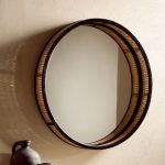 Cermin Hias Bulat Rotan SJF-CRM 09
