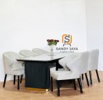Meja Makan Marmer Grey Perlato SJF-SKMM 020