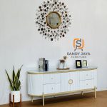 Bufet TV Minimalis Salur Marmer