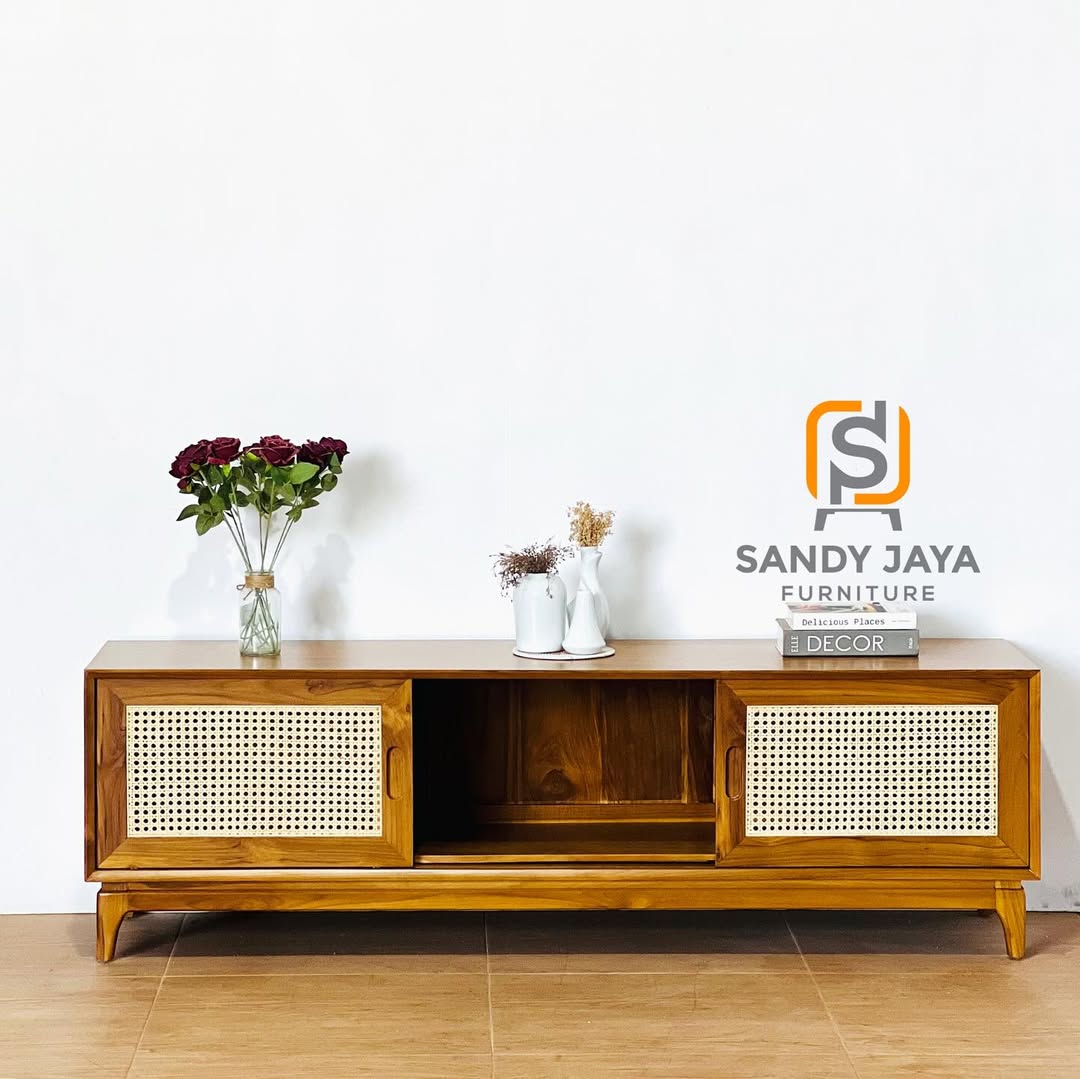 Bufet TV minimalis kayu modern