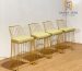 Kursi Bar Industrial Gold Minimalis