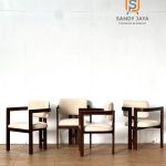 Kursi makan kayu Jati Luxury Modern Furniture Jepara SJF-KCFE 030