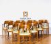 Kursi makan kayu jati minimalis modern dengan dudukan empuk dari Sandy Jaya Furniture