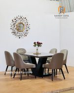 Meja Makan Marmer Emperador Minimalis Modern SJF-SKMM 028 - Image 2
