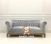 Sofa Chesterfield Minimalis Modern Grey