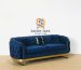 Sofa Custom Mewah Navy Gold