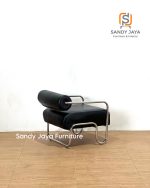 Kursi Santai Stainless Kombinasi Kulit Original SJF-KRSS 017 - Image 2
